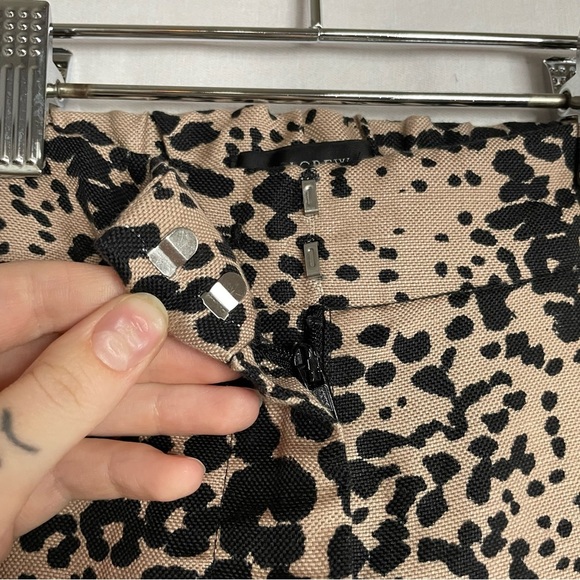 J. Crew Animal Print Wide-Leg Trousers - Picture 7 of 16